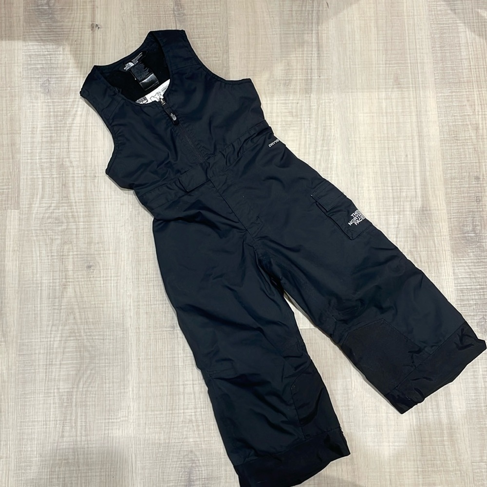 2T The North Face Black Bib snowpants